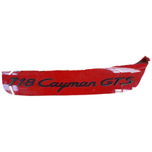 Load image into Gallery viewer, Porsche 718 Cayman GTS rear bumper emblem 982 2016-2023 Genuine 982807421FFF
