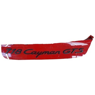 Porsche 718 Cayman GTS rear bumper emblem 982 2016-2023 Genuine 982807421FFF