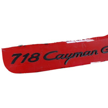 Load image into Gallery viewer, Porsche 718 Cayman GTS rear bumper emblem 982 2016-2023 Genuine 982807421FFF
